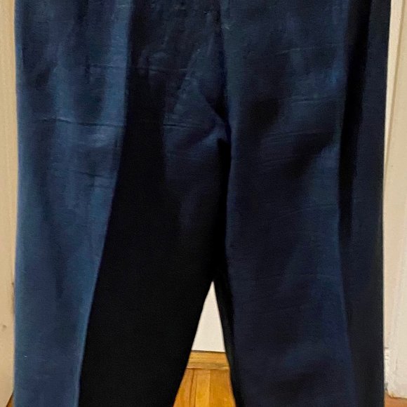 Lord & Taylor Linen Black Pants Size ~ M Petite - Picture 4 of 5